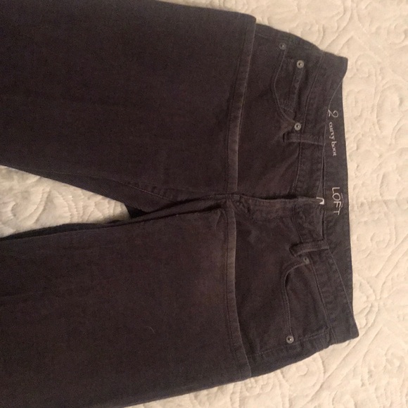 Loft Boot Cut Corduroy Pants - Dark Gray - Picture 3 of 5